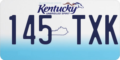 KY license plate 145TXK