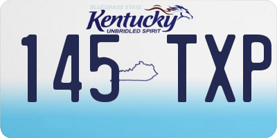 KY license plate 145TXP