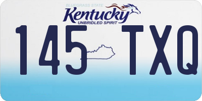 KY license plate 145TXQ