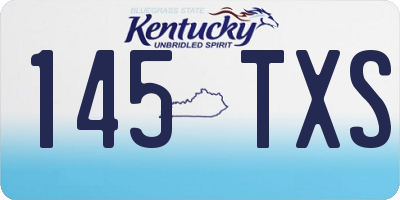 KY license plate 145TXS