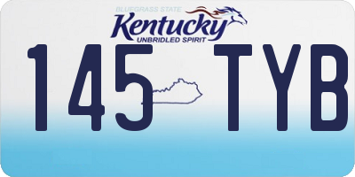 KY license plate 145TYB