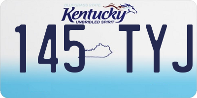 KY license plate 145TYJ
