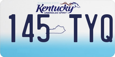 KY license plate 145TYQ