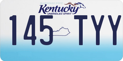 KY license plate 145TYY