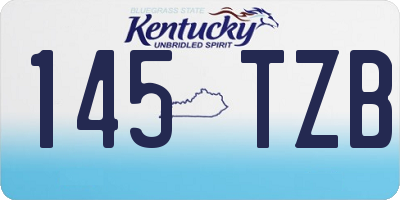 KY license plate 145TZB
