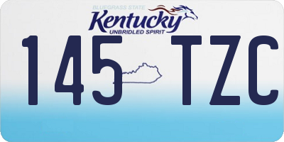 KY license plate 145TZC