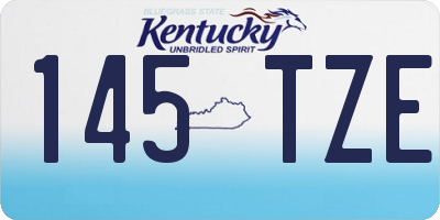 KY license plate 145TZE