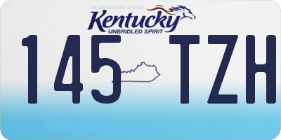 KY license plate 145TZH