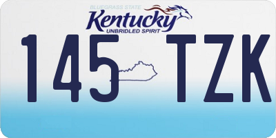 KY license plate 145TZK