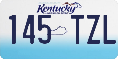 KY license plate 145TZL