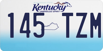 KY license plate 145TZM