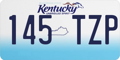 KY license plate 145TZP