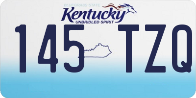 KY license plate 145TZQ