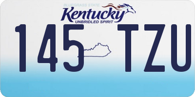 KY license plate 145TZU