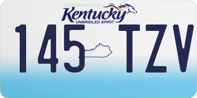 KY license plate 145TZV
