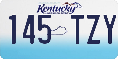 KY license plate 145TZY