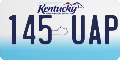 KY license plate 145UAP