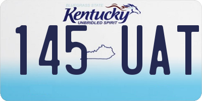 KY license plate 145UAT