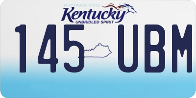 KY license plate 145UBM
