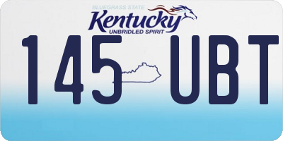 KY license plate 145UBT