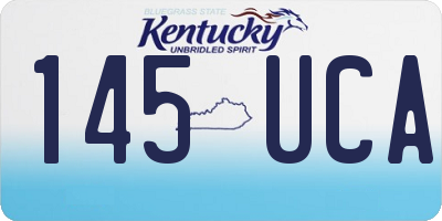KY license plate 145UCA