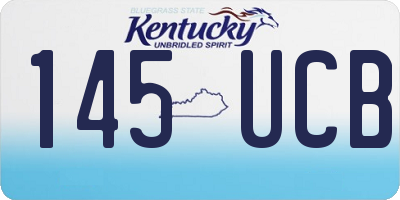 KY license plate 145UCB