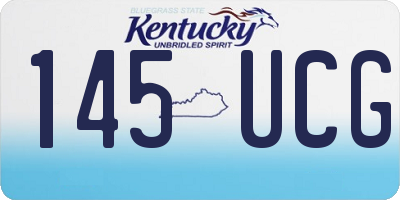 KY license plate 145UCG