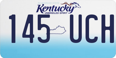 KY license plate 145UCH
