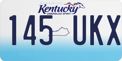 KY license plate 145UKX