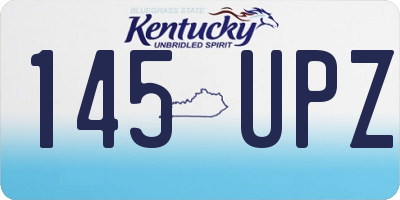 KY license plate 145UPZ