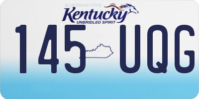 KY license plate 145UQG