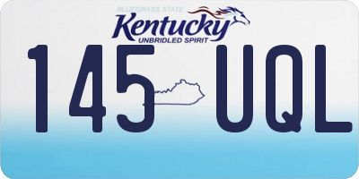 KY license plate 145UQL