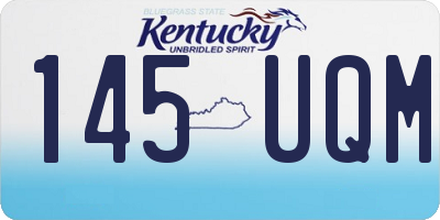KY license plate 145UQM