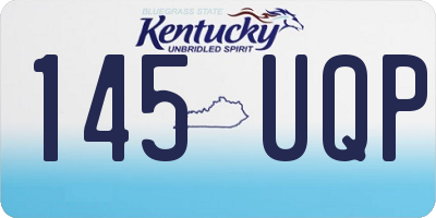 KY license plate 145UQP