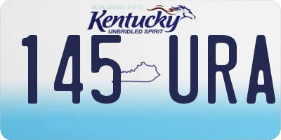 KY license plate 145URA