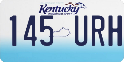KY license plate 145URH