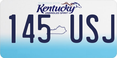 KY license plate 145USJ