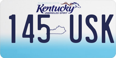 KY license plate 145USK