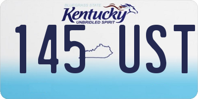 KY license plate 145UST
