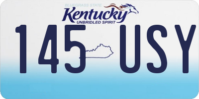 KY license plate 145USY