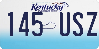 KY license plate 145USZ