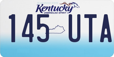 KY license plate 145UTA
