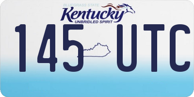KY license plate 145UTC