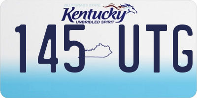KY license plate 145UTG