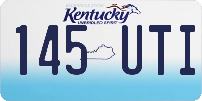 KY license plate 145UTI
