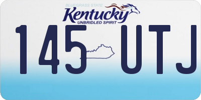 KY license plate 145UTJ