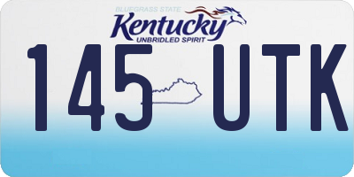 KY license plate 145UTK