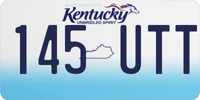 KY license plate 145UTT
