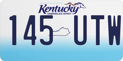 KY license plate 145UTW