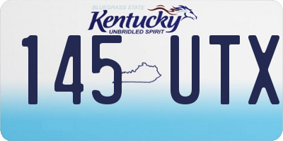 KY license plate 145UTX